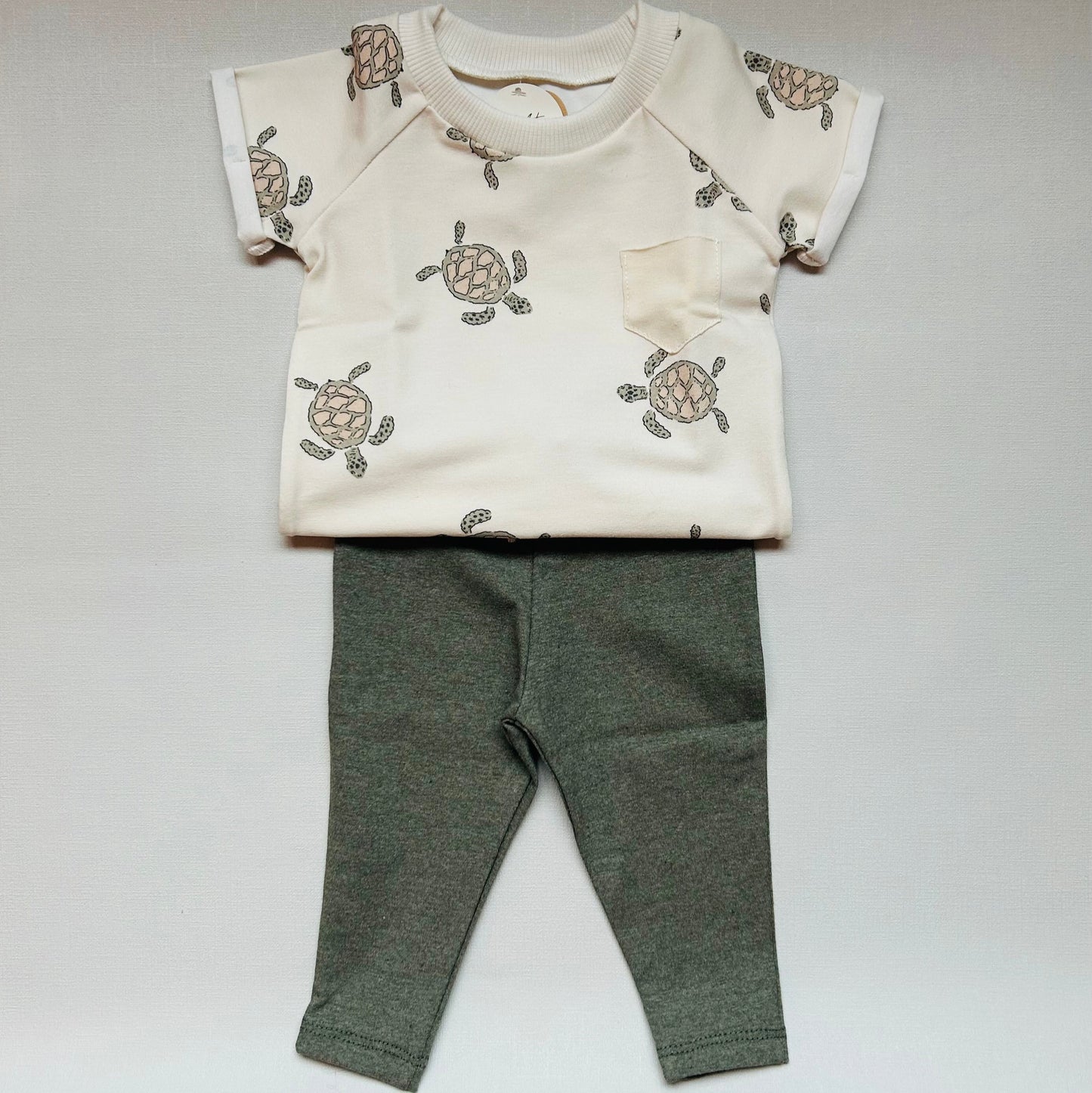 Baby legging - olijf