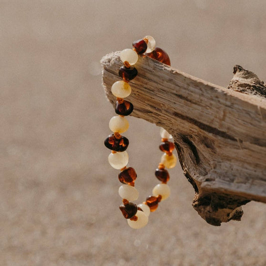 Barnsteen armband | Karamel Melk