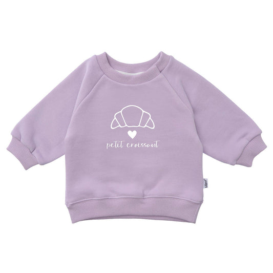 Sweatshirt lila "Petit Croissant"