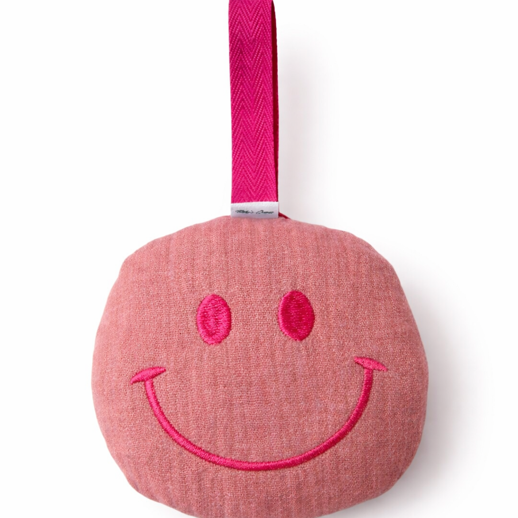 Mousseline Spenendoekje Smiley - accessoire voor speen