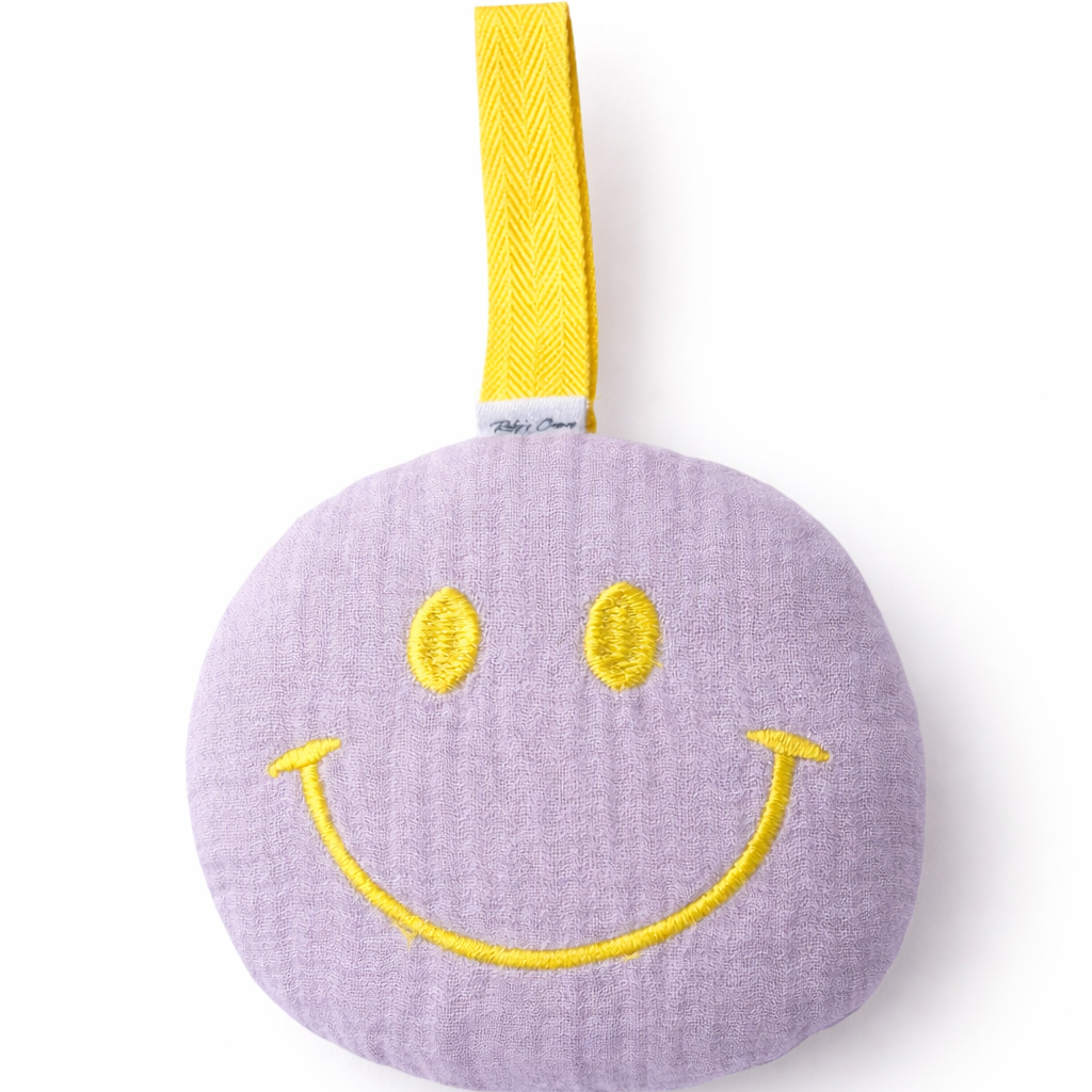 Mousseline Spenendoekje Smiley - accessoire voor speen