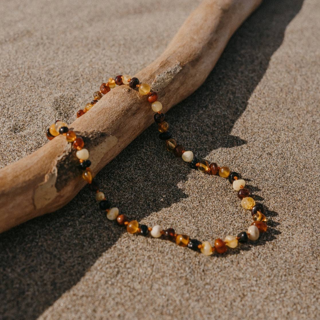 Barnsteen ketting | Veelkleurig